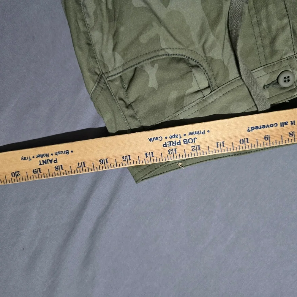 prAna Cargo Joggers Womens 8 Green Camo Hiking Pants Standard Fit